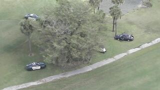 Driver crashes car on golf course in Pompano Beach