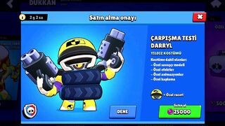 Çarpışma Testi Darryl Aldım! (Brawl Stars)