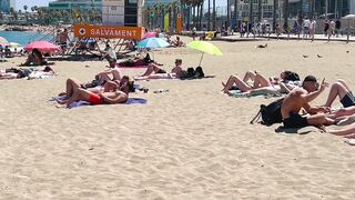 Beach Sant Sebastia ????????Barcelona beach walk