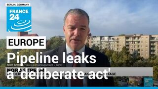 EU sees massive Nord Stream pipeline leaks as 'deliberate act' • FRANCE 24 English