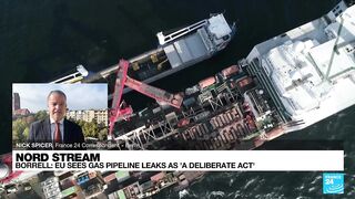 EU sees massive Nord Stream pipeline leaks as 'deliberate act' • FRANCE 24 English