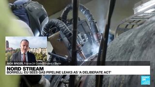 EU sees massive Nord Stream pipeline leaks as 'deliberate act' • FRANCE 24 English