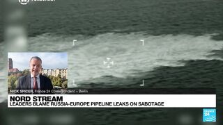 EU sees massive Nord Stream pipeline leaks as 'deliberate act' • FRANCE 24 English