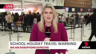 Flight chaos expected amid school holiday travel warning for families | 7NEWS