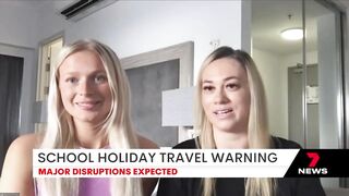 Flight chaos expected amid school holiday travel warning for families | 7NEWS