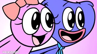 Huggy Wuggy & Pink Fall in Love!? - Rainbow Friends & Poppy Playtime Animation