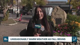 Fallin’ for summer! Unseasonably warm weather stretching into October
