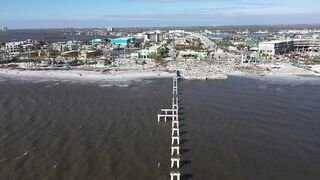 Drone footage shows aftermath of Hurricane Ian at Fort Myers Beach