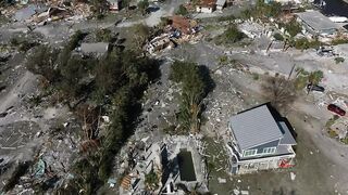 Drone footage shows aftermath of Hurricane Ian at Fort Myers Beach