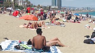 Barcelona beach walk ????????beach Sant Sebastia