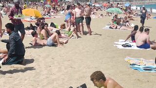 Barcelona beach walk ????????beach Sant Sebastia