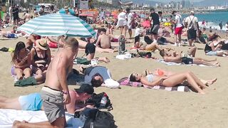 Barcelona beach walk ????????beach Sant Sebastia