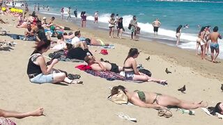 Barcelona beach walk ????????beach Sant Sebastia