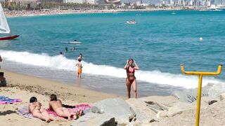 Barcelona beach walk ????????beach Sant Sebastia