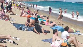 Barcelona beach walk ????????beach Sant Sebastia