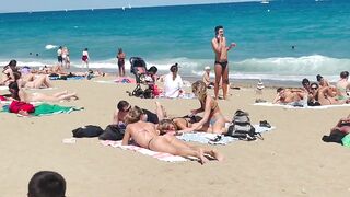 Barcelona beach walk ????????beach Sant Sebastia