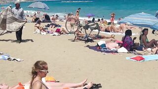 Barcelona beach walk ????????beach Sant Sebastia