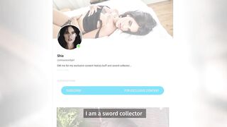 Take a History Lesson with Shia Sword Girl | OnlyFans/OFTV