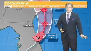 Tracking Tropical Storm Ian: Forecast, models for North Florida | Sept. 29 8AM