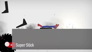 Real Spiderman vs Stickman | Stickman Dismounting Funny Moments #6