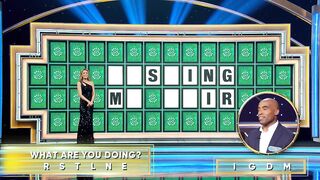 Tiki Barber Nails the Bonus Round Quickly - Celebrity Wheel of Fortune