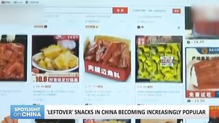 'Leftover' snacks boom in China; Groom's challenge causes stir; COVID tests on lobster