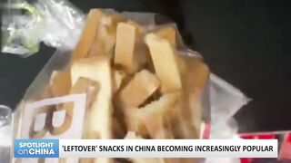 'Leftover' snacks boom in China; Groom's challenge causes stir; COVID tests on lobster