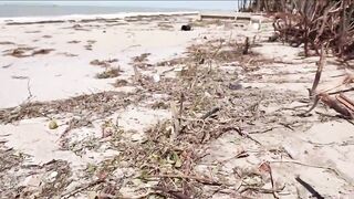 Hurricane Ian destroys lower level of the Vanderbilt Beach Resort