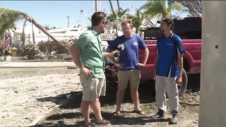 People travel to Fort Myers Beach to help recovery efforts