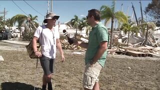 People travel to Fort Myers Beach to help recovery efforts