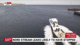 Nord Stream 2 pipeline leaks appear to have stopped, say Danish authorities