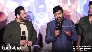 Salman Khan Speech @ God Father Hindi Trailer Launch