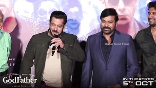 Salman Khan Speech @ God Father Hindi Trailer Launch