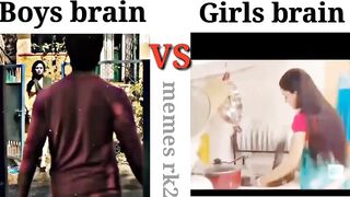 Boys brain Vs girls brain || funny memes ????????