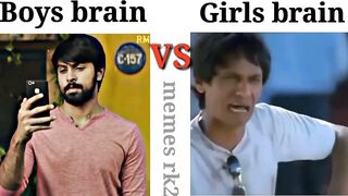 Boys brain Vs girls brain || funny memes ????????