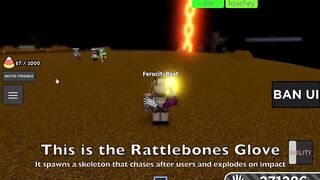 New Rattlebones Glove SHOWCASE + How to get "Candy King" Badge - Roblox Slap Battles