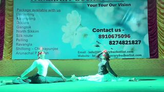 ARTISTIC YOGA (ClOSE EYES WITH Burning SMALL LAMP/ DIYA|| STAGE SHOW || SUBHANKAR AND MOUMITA