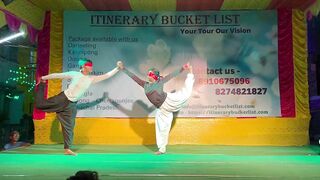 ARTISTIC YOGA (ClOSE EYES WITH Burning SMALL LAMP/ DIYA|| STAGE SHOW || SUBHANKAR AND MOUMITA