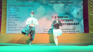 ARTISTIC YOGA (ClOSE EYES WITH Burning SMALL LAMP/ DIYA|| STAGE SHOW || SUBHANKAR AND MOUMITA