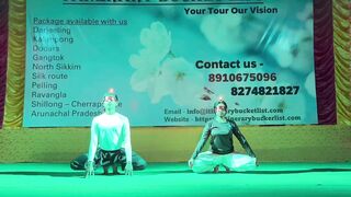 ARTISTIC YOGA (ClOSE EYES WITH Burning SMALL LAMP/ DIYA|| STAGE SHOW || SUBHANKAR AND MOUMITA