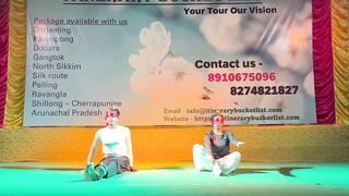 ARTISTIC YOGA (ClOSE EYES WITH Burning SMALL LAMP/ DIYA|| STAGE SHOW || SUBHANKAR AND MOUMITA