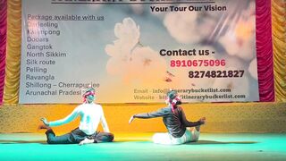 ARTISTIC YOGA (ClOSE EYES WITH Burning SMALL LAMP/ DIYA|| STAGE SHOW || SUBHANKAR AND MOUMITA