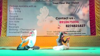 ARTISTIC YOGA (ClOSE EYES WITH Burning SMALL LAMP/ DIYA|| STAGE SHOW || SUBHANKAR AND MOUMITA