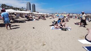 Beach Walk Spain - Beautiful Beach - Barceloneta Beach 2022