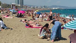 Barcelona beach walk ????????beach Sant Sebastia