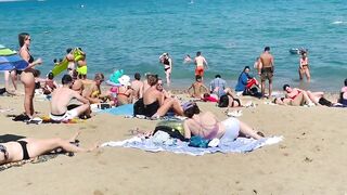 Barcelona beach walk ????????beach Sant Sebastia