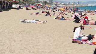 Barcelona beach walk ????????beach Sant Sebastia