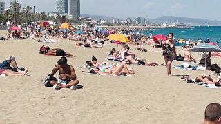 Barcelona beach walk ????????beach Sant Sebastia