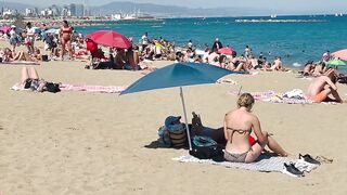 Barcelona beach walk ????????beach Sant Sebastia