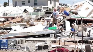 Woman describes riding out Hurricane Ian on Ft. Myers Beach